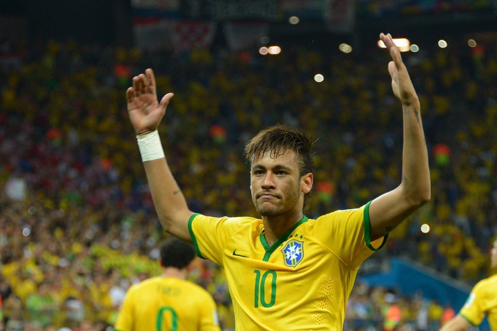 内马尔闪耀世界杯巴西3-1力克克罗地亚