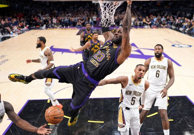 詹姆斯缺阵湖人爆冷胜率飙升，东契奇+里夫斯成