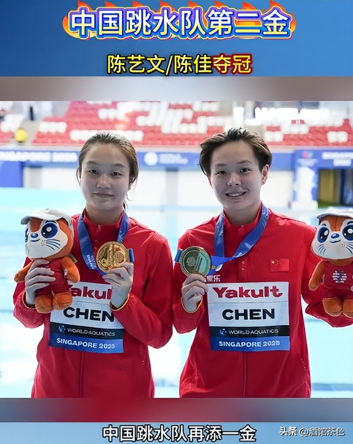 陈艺文陈佳女子双人3米板夺冠 郭晶晶执裁见证传